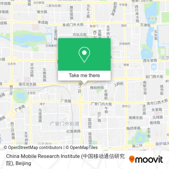 China Mobile Research Institute (中国移动通信研究院) map