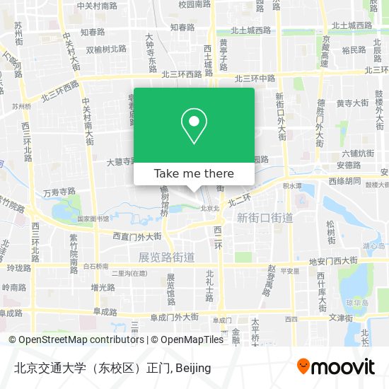 北京交通大学（东校区）正门 map