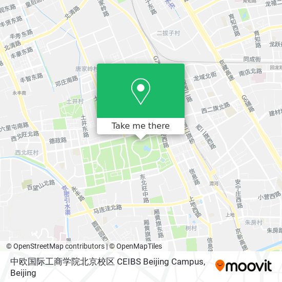 中欧国际工商学院北京校区 CEIBS Beijing Campus map