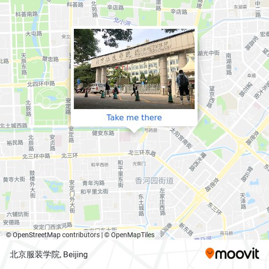 北京服装学院 map