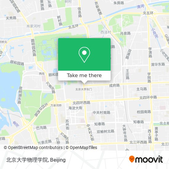 北京大学物理学院 map
