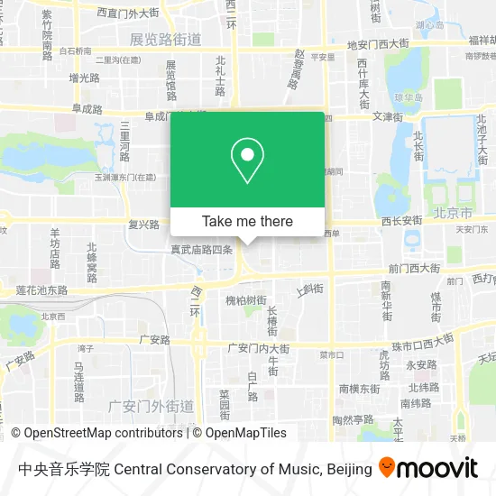 中央音乐学院 Central Conservatory of Music map