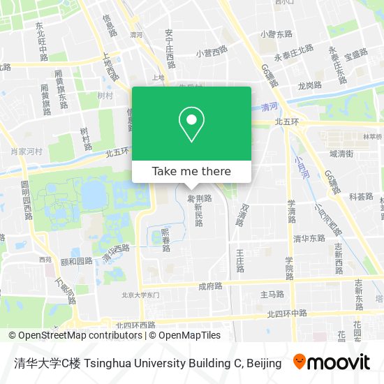 清华大学C楼 Tsinghua University Building C map