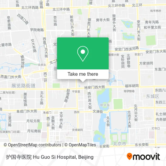 护国寺医院 Hu Guo Si Hospital map