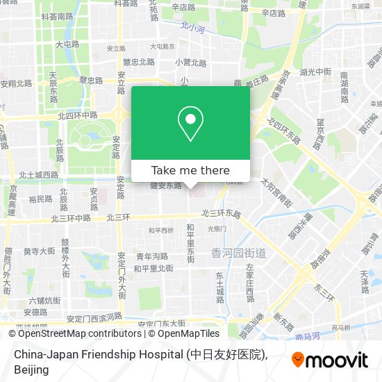 China-Japan Friendship Hospital (中日友好医院) map
