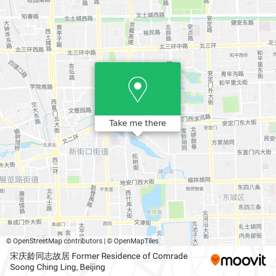 宋庆龄同志故居 Former Residence of Comrade Soong Ching Ling map