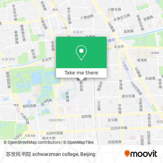 苏世民书院 schwarzman college map