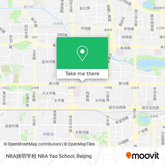 NBA姚明学校 NBA Yao School map