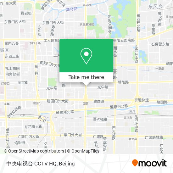 中央电视台 CCTV HQ map