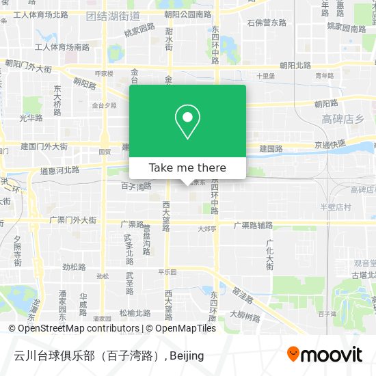 云川台球俱乐部（百子湾路） map