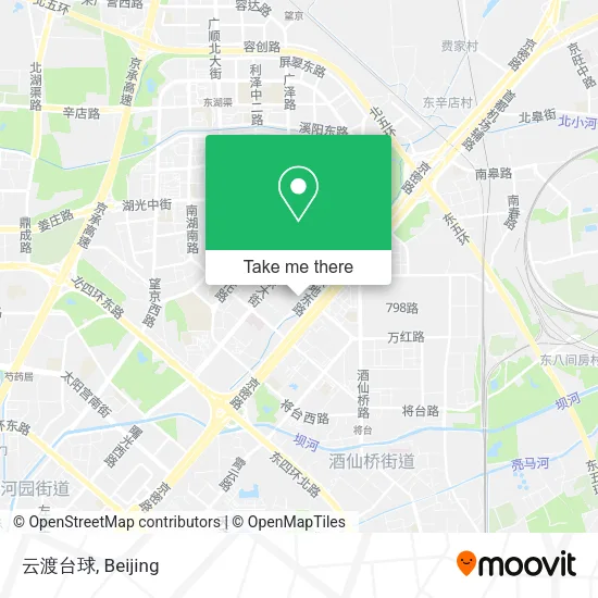 云渡台球 map