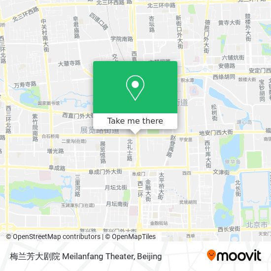 梅兰芳大剧院 Meilanfang Theater map