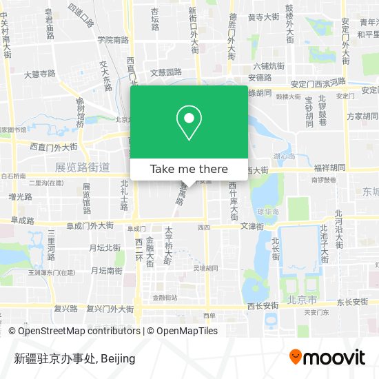 新疆驻京办事处 map