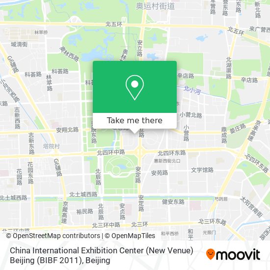 China International Exhibition Center (New Venue) Beijing (BIBF 2011) map