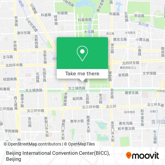 Beijing International Convention Center(BICC) map