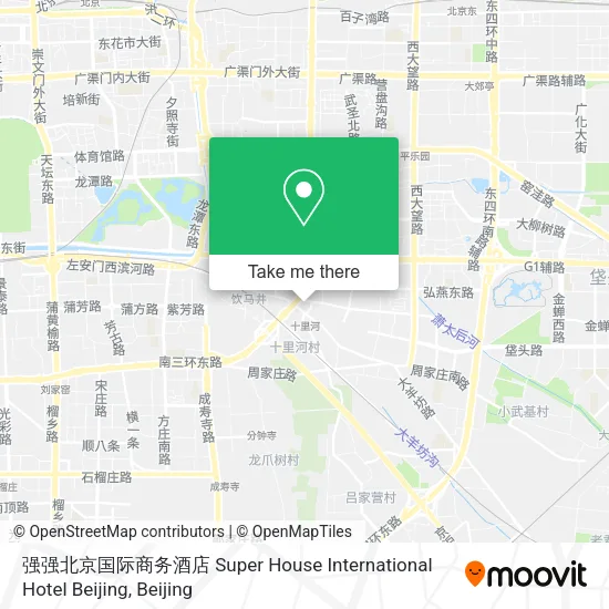 强强北京国际商务酒店 Super House International Hotel Beijing map