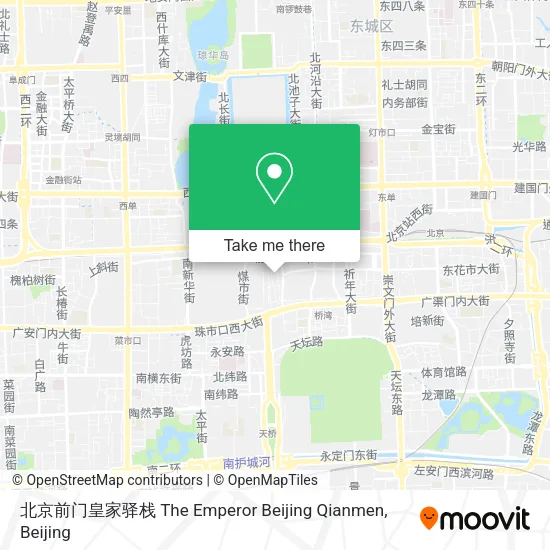 北京前门皇家驿栈 The Emperor Beijing Qianmen map