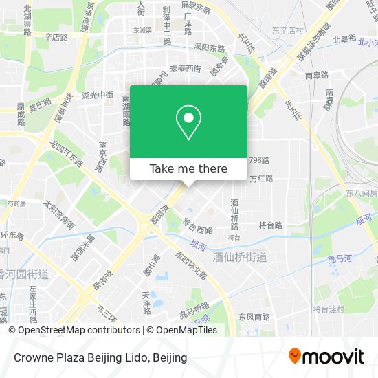 Crowne Plaza Beijing Lido map