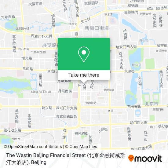 The Westin Beijing Financial Street (北京金融街威斯汀大酒店) map