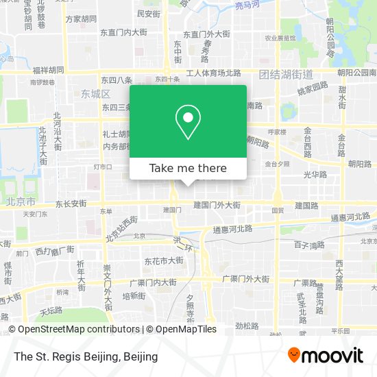 The St. Regis Beijing map
