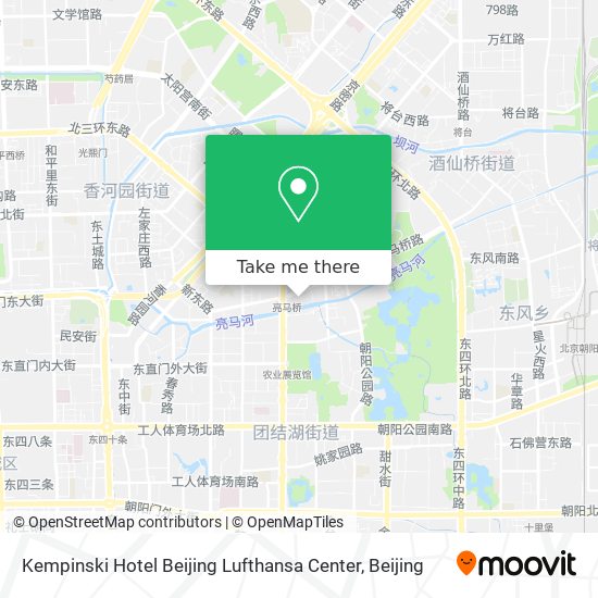 Kempinski Hotel Beijing Lufthansa Center map