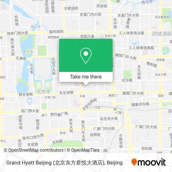 Grand Hyatt Beijing (北京东方君悦大酒店) map
