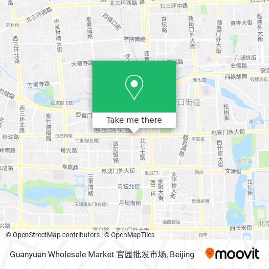 Guanyuan Wholesale Market 官园批发市场 map