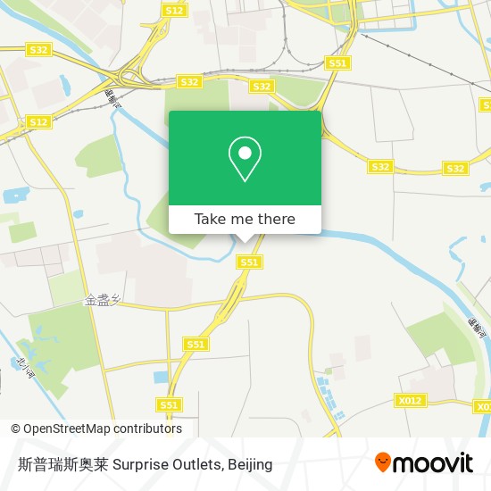 斯普瑞斯奥莱 Surprise Outlets map