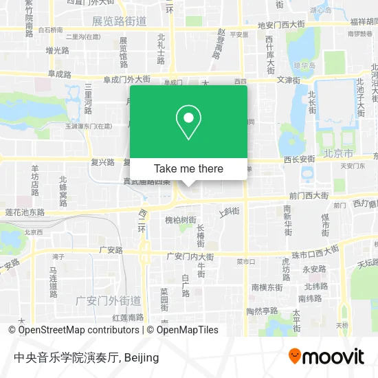 中央音乐学院演奏厅 map