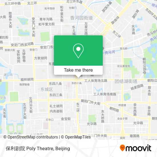 保利剧院 Poly Theatre map