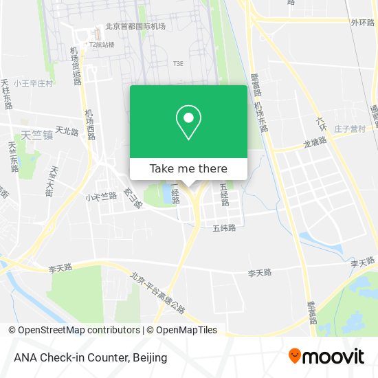 ANA Check-in Counter map