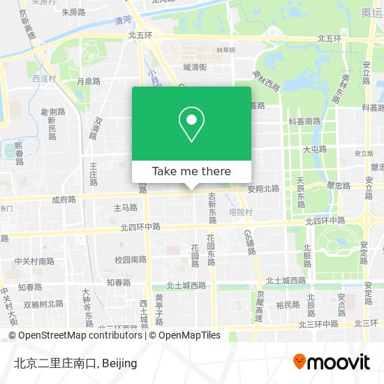 北京二里庄南口 map
