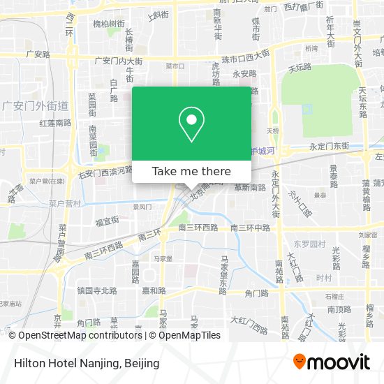 Hilton Hotel Nanjing map