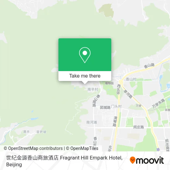 世纪金源香山商旅酒店 Fragrant Hill Empark Hotel map