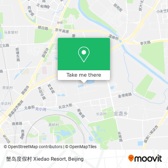 蟹岛度假村 Xiedao Resort map