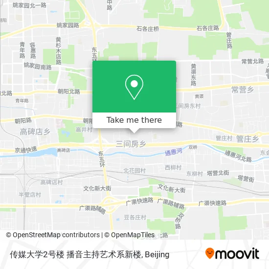 传媒大学2号楼 播音主持艺术系新楼 map