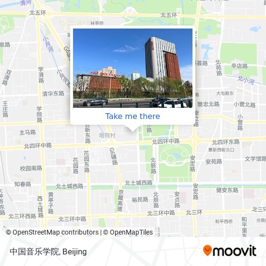 中国音乐学院 map