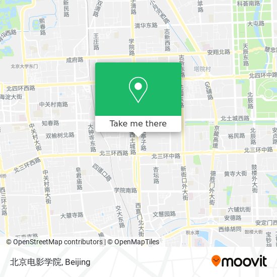 北京电影学院 map