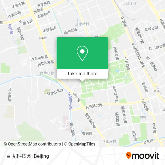 百度科技园 map