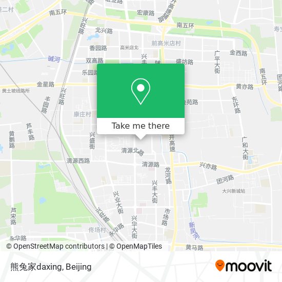 熊兔家daxing map