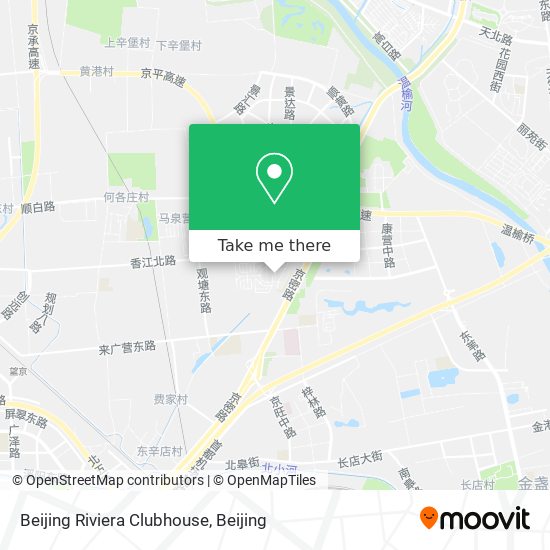Beijing Riviera Clubhouse map