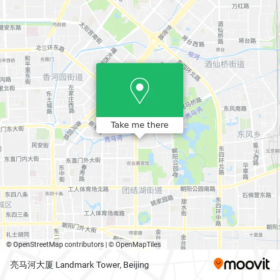 亮马河大厦 Landmark Tower map
