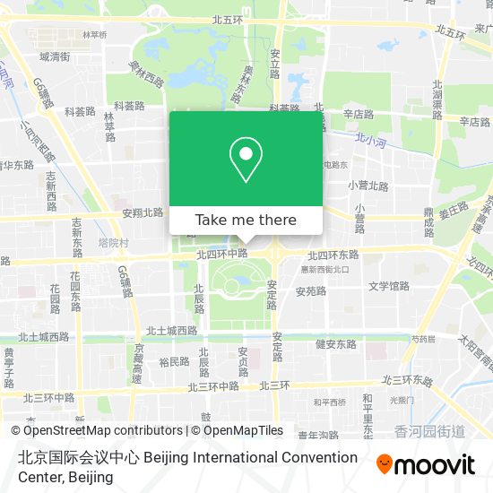 北京国际会议中心 Beijing International Convention Center map