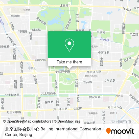 北京国际会议中心 Beijing International Convention Center map