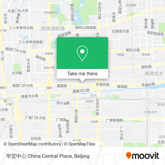 华贸中心 China Central Place map