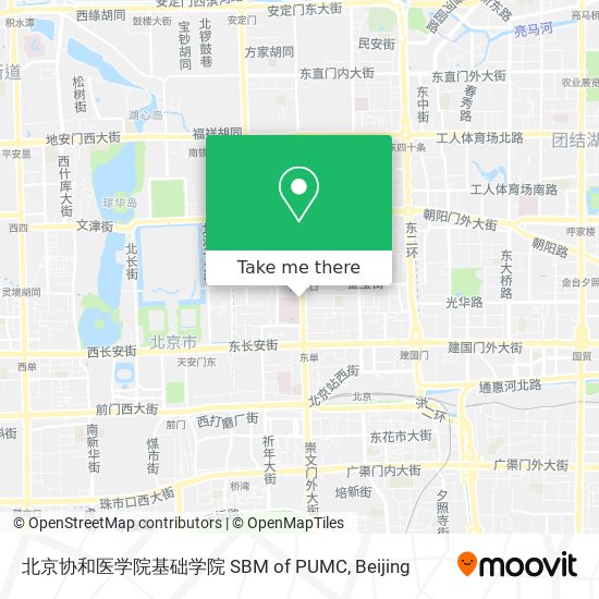 北京协和医学院基础学院 SBM of PUMC map