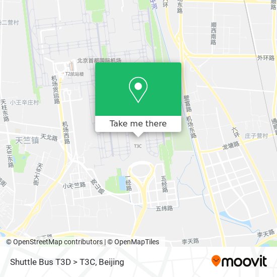 Shuttle Bus T3D > T3C map
