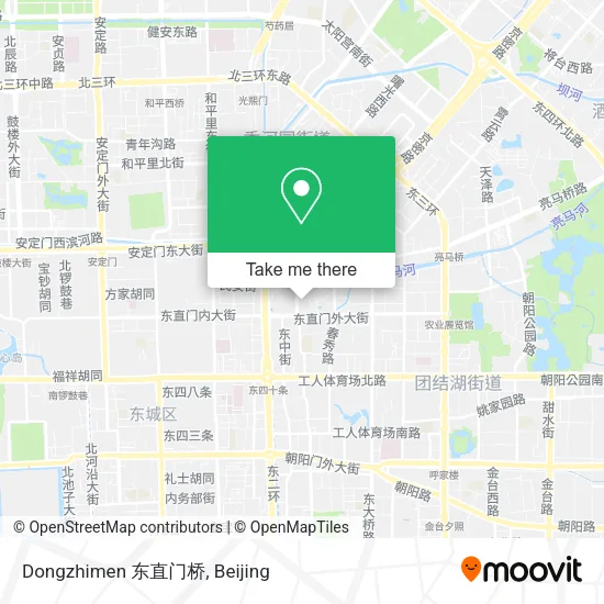 Dongzhimen 东直门桥 map