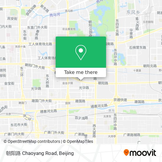 朝阳路 Chaoyang Road map
