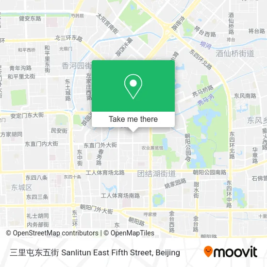 三里屯东五街 Sanlitun East Fifth Street map